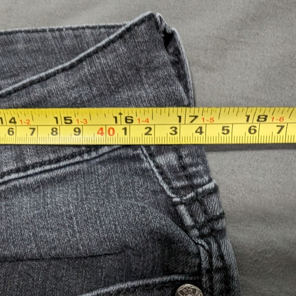 Seven7 womens faded black skinny jean jegging size 12 - Picture 11 of 12